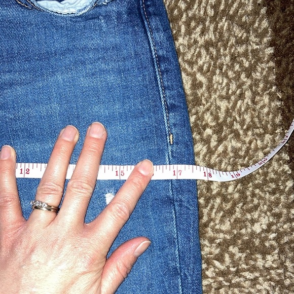 Old Navy Blue Straight Leg Denim with Distressed Details - Picture 10 of 13